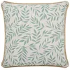 Image de Coussin dehous compr passepoil 45 x 45 cm polycoton imprime+jute naya Sauge