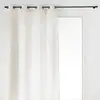 Image de Rideau À  illets Effet Lin Tissé "nando" 140x260cm Naturel