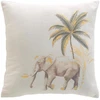 Image de Coussin Déco Imprimé "willo" 45x45cm Naturel