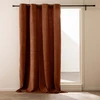 Image de Rideau En Tissu Bouclette "winona" 140x260cm Terracotta