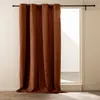 Image de Rideau oeillets 140x260 cm Winona bouclette terracotta - Tamisant polyester 100%