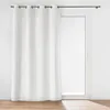 Image de Rideau à oeillets Velours Relief Swing blanc 140 x 260 cm   Tamisant polyester
