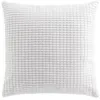 Image de Coussin déhoussable compressé 45 x 45 cm Velours relief Swing - Blanc