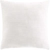 Image de Coussin Déco En Velours Côtelé "nils" 45x45cm Blanc