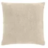 Image de Coussin déhoussable LEO 45 x 45 cm   Velours chenille naturel