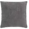 Image de Coussin Déco En Velours Chenillé "leo" 45x45cm Anthracite