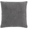 Image de Coussin déhoussable 45x45 cm velours chenille LEO - Anthracite