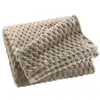 Image de Plaid flanelle en relief mini frosty 125x150cm taupe 1612812