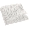 Image de Plaid Flanelle En Relief "mini Frosty" 125x150cm Blanc
