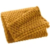 Image de Plaid Flanelle En Relief "mini Frosty" 125x150cm Ocre
