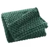 Image de Plaid flanelle en relief mini frosty 125x150cm vert cèdre 1612818