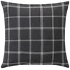 Image de Coussin Déco À Carreaux "everest" 45x45cm Anthracite