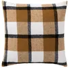 Image de Coussin Déhoussable 45x45 cm - Ecossais Camel Tartan Velours - Marron