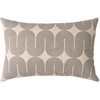 Image de Coussin À Motifs Métallisés "ondine" 40x60cm Beige & Noir