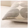 Image de Coussin déhoussable ONDINE 40 x 60 cm   Polycoton imprimé métallisé   Coloris Noir - Taille: 40x60cm - Coloris: Noir