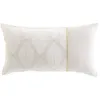 Image de Coussin déhoussable 30 x 50 cm polycoton imprimé métallisé Maho Blanc
