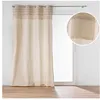 Image de Rideau HILARY 140x240 cm - Tamisant Coton/Polyester Naturel Beige -  illets