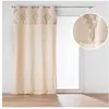 Image de Rideau tamisant KAMARY 140 x 240 cm - coton/polyester - oeillets - naturel/beige
