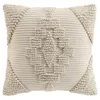 Image de Coussin Déhoussable Compressé 45 x 45 cm   Coton/Polyester   Fantaisie Kamary - Taille: 45x45cm - Coloris: Beige