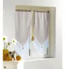 Image de Voilages bicolores - DOUCEUR DINTERIEUR - 160x60cm - Passants - Polyester