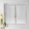 Image de Paire droite passants 2 x 60 x 120 cm voile fils coupes dandy Blanc
