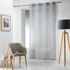 Image de Panneau a oeillets 140 x 240 cm voile tisse carlin Gris