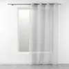 Image de Voilage à  illets Grande Hauteur 140 x 280 cm   Étamine Crash Telma Gris