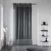 Image de Voilage Filiane Anthracite 140 x 240 cm   panneau à oeillets voile léger
