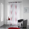 Image de Rideau Voilage Imprimé "ondulys" 140x240cm Rouge