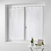 Image de Paire droite passants 2 x 60 x 120 cm effet lin tisse haltona Blanc