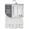 Image de Voilage Panneau à Oeillers Effet Lin Tissé Blanc 2x60x160cm Haltona DOUCEUR D'INTERIEUR