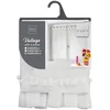 Image de Voilage Paire Droite Passante Blanc 2x60x160cm Poupette DOUCEUR D'INTERIEUR