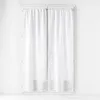 Image de Paire de Voilages Passe-Tringle Haltona 70x240cm Blanc