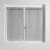 Image de Paire de voilages brise-bise Milza Anthracite 60 x 120 cm (2 pièces) - oeillets polyester