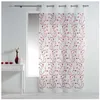 Image de Panneaux à oeillets brodé Petite fleur - L 240 x l 140 cm - Rouge