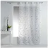 Image de Panneaux à oeillets brodé Petite fleur - L 240 x l 140 cm - Gris