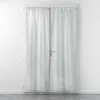 Image de Paire droite passe tringle 2 x 70 x 200 cm voile sable applique filiane Blanc