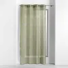 Image de Voilage en Polyester - HOME MAISON - 140 x 240 cm - Broderies linéaires - Kaki -  illets argent
