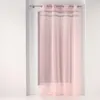 Image de Voilage à oeillets 140 x 240 cm voile sablé + strass Satinela Rose