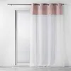 Image de Rideau Voilage à  illets Sibel 140x240cm Rose