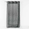 Image de Rideau Voilage À  illets "arty Line" 140x240cm Anthracite & Argent