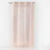 Image de Rideau Voilage À  illets "arty Line" 140x240cm Rose & Argent