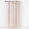 Image de Rideau Voilage à  illets Arty Line 140x240cm Rose & Argent