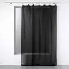 Image de Rideau Voilage À Anneaux "linka" 140x240cm Noir