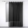 Image de Rideau Voilage à Anneaux Linka 140x240cm Noir