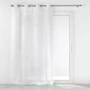 Image de Rideau Voilage À  illets "brodé Edenia" 140x240cm Blanc