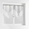 Image de Paire de Voilages Duetto 60x160cm Gris & Blanc