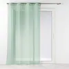 Image de Voilage à oeillets 140 x 240 cm liseré blanc Louise Vert sauge