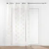 Image de Voilage - DOUCEUR DINTERIEUR - Sixtine -  illets - 140 x 280 cm - Motifs métallisés couleur or
