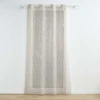 Image de Rideau Voilage À  illets Brodés "galactee" 140x240cm Taupe